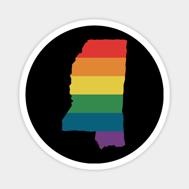 Mississippi State Rainbow Magnet by n23tees